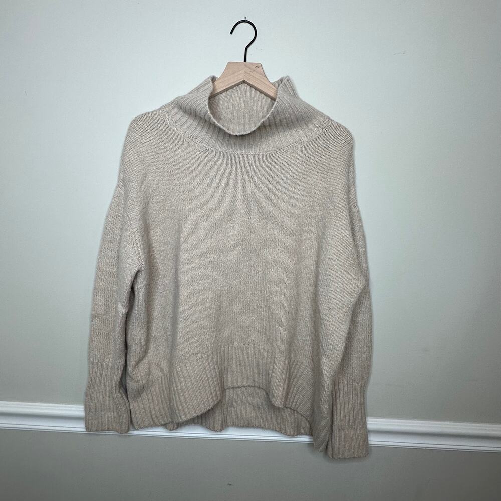 Cynthia Rowley Tan Mock Neck Sweater